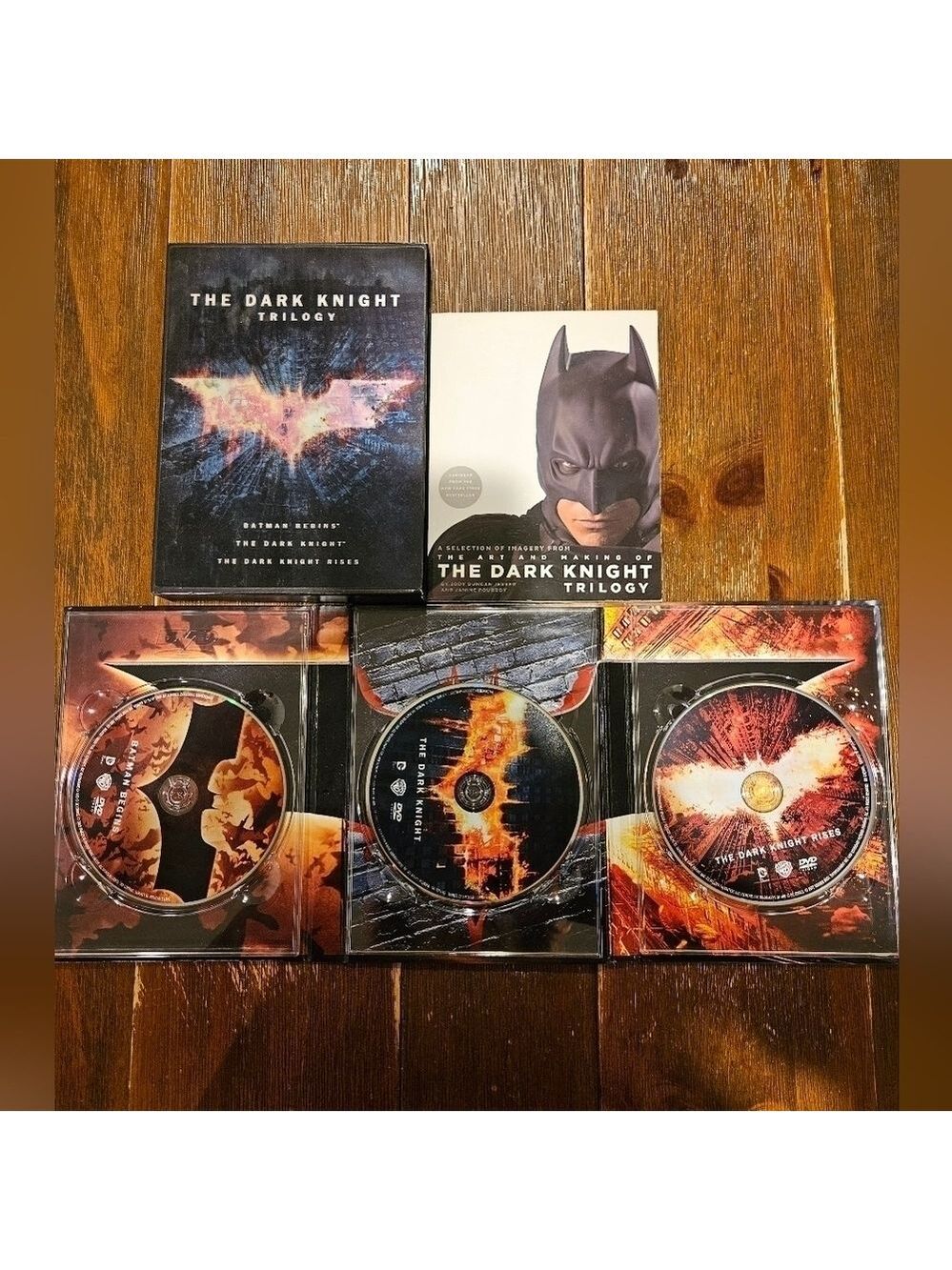 THE DARK KNIGHT TRILOGY DVDS